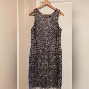 Adrianna Papell beaded cocktail dress, size 16